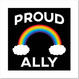 'Proud Ally' LGBT Supporter Posters and Art